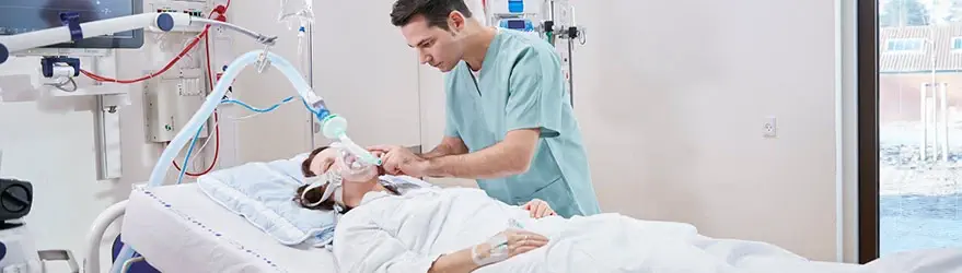 Продукты Radiometer для отделений интенсивной терапии — медсестра и пациент отделения интенсивной терапии